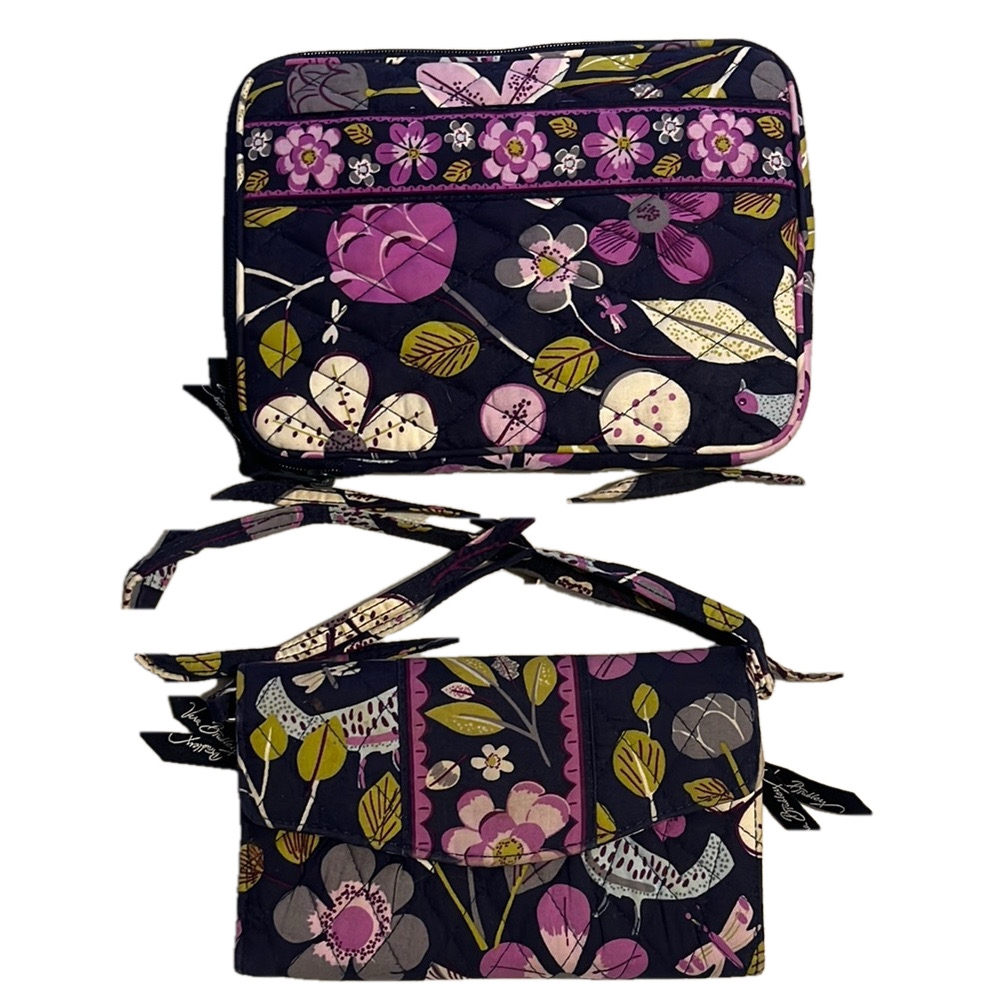 Vera Bradley Purple and Pink Quilted Crossbody Bags